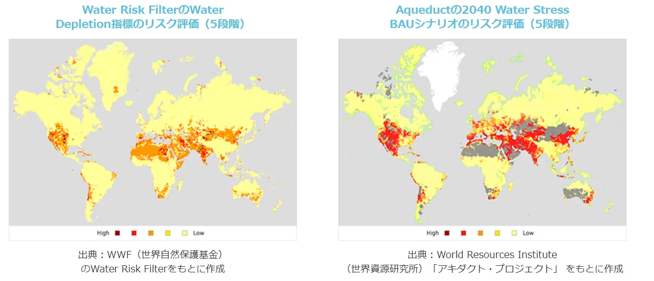 サントリーは、2010年からWWF Water Risk Filterを導入している。