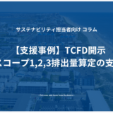 【支援事例】TCFD開示 スコープ1,2,3排出量算定の支援 